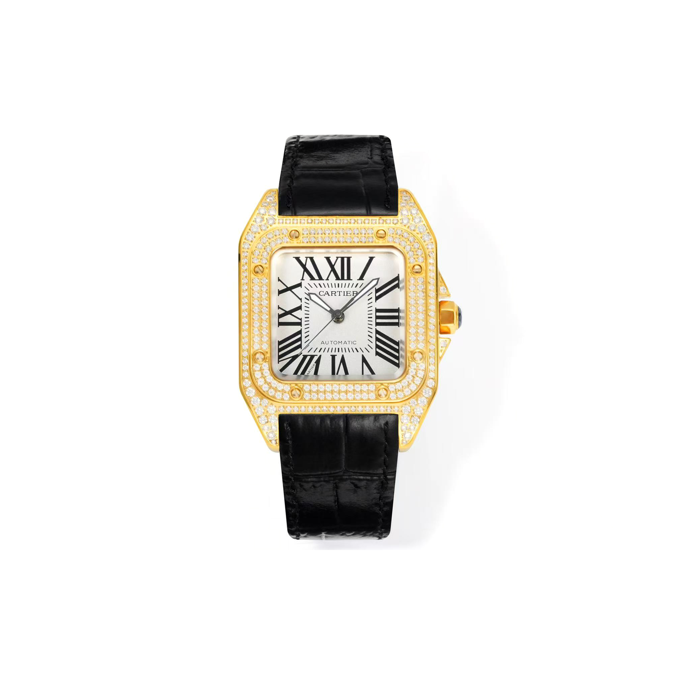 CARTIER SANTOS YELLOW GOLD 44MM ‎W20071Y1